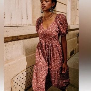 Floral Puff Sleeve Dress